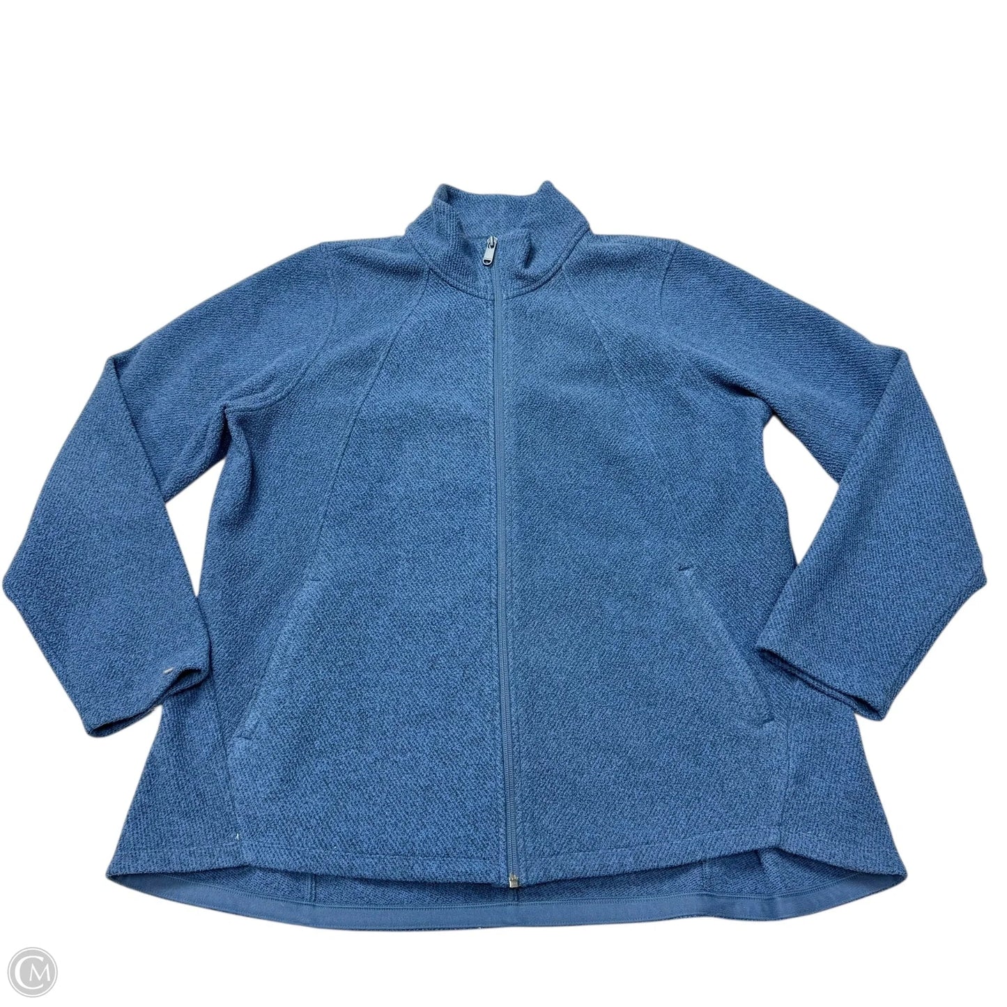 Athletic Jacket By Athleta In Blue, Size: 1x
