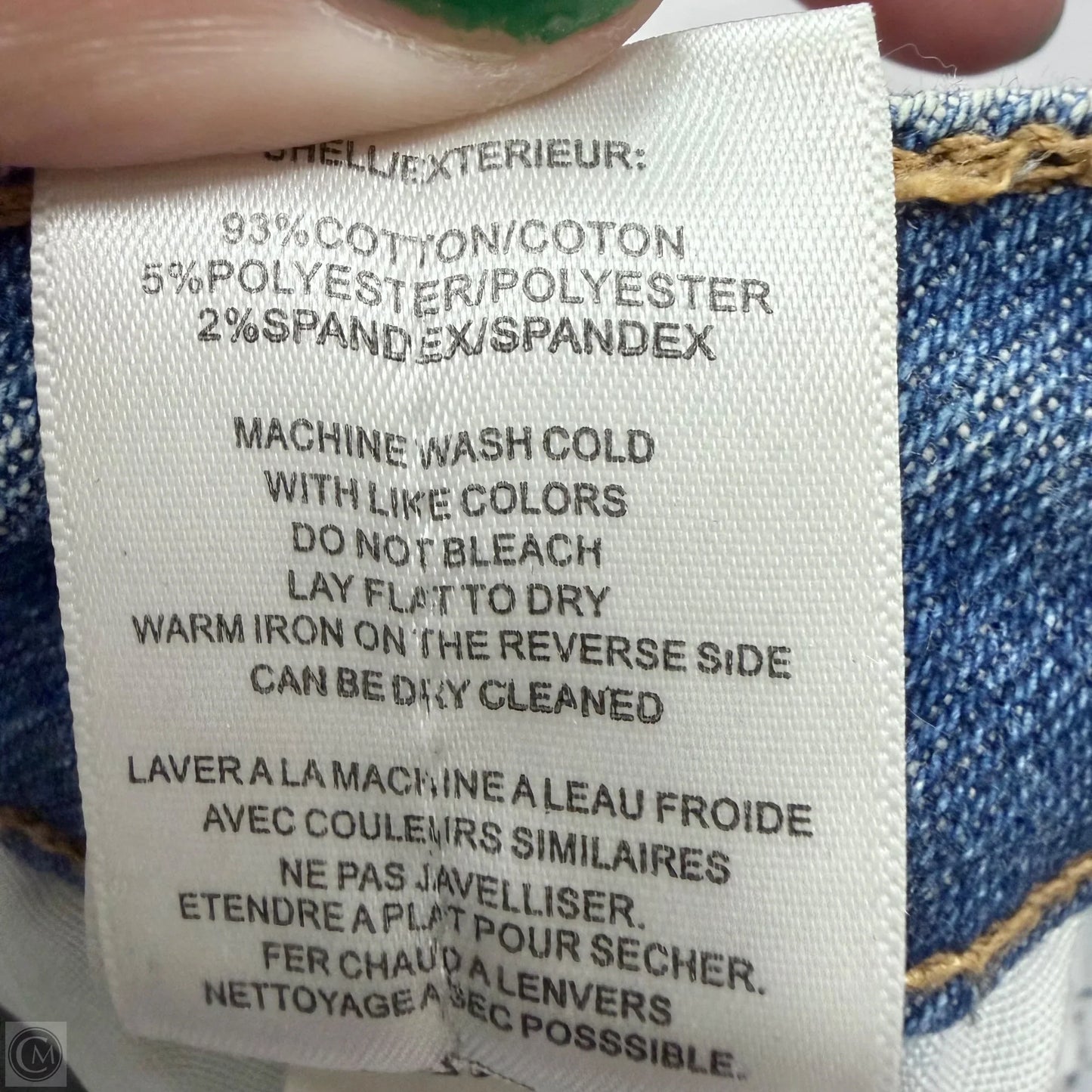 Jeans Straight By Vigoss In Blue Denim, Size: 10