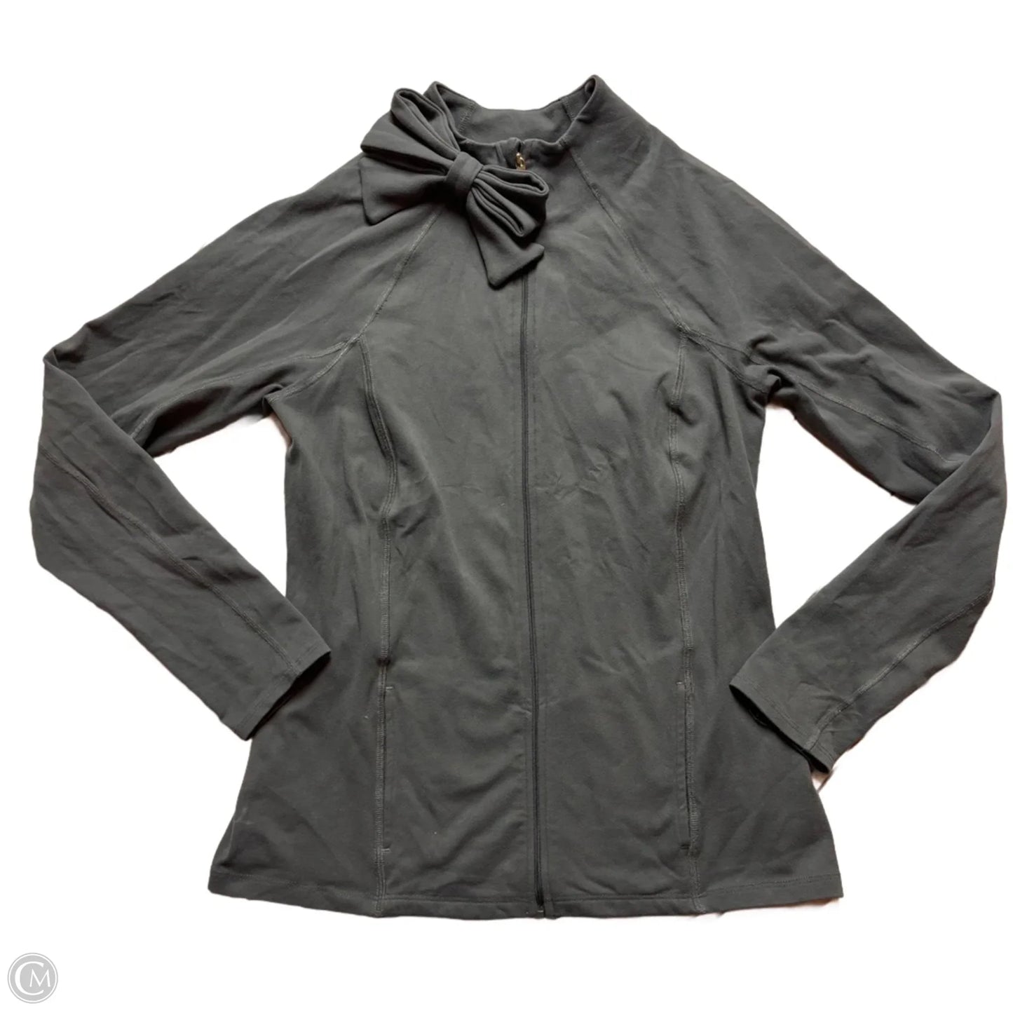 Athletic Jacket By Beyond Yoga In Grey, Size: L