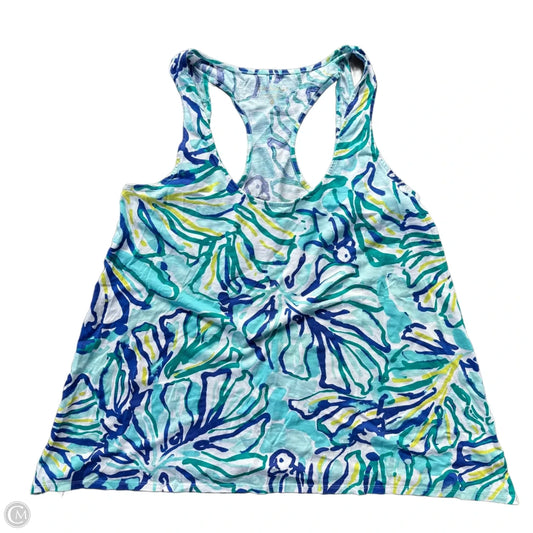 Tank Top Designer By Lilly Pulitzer In Blue, Size: M