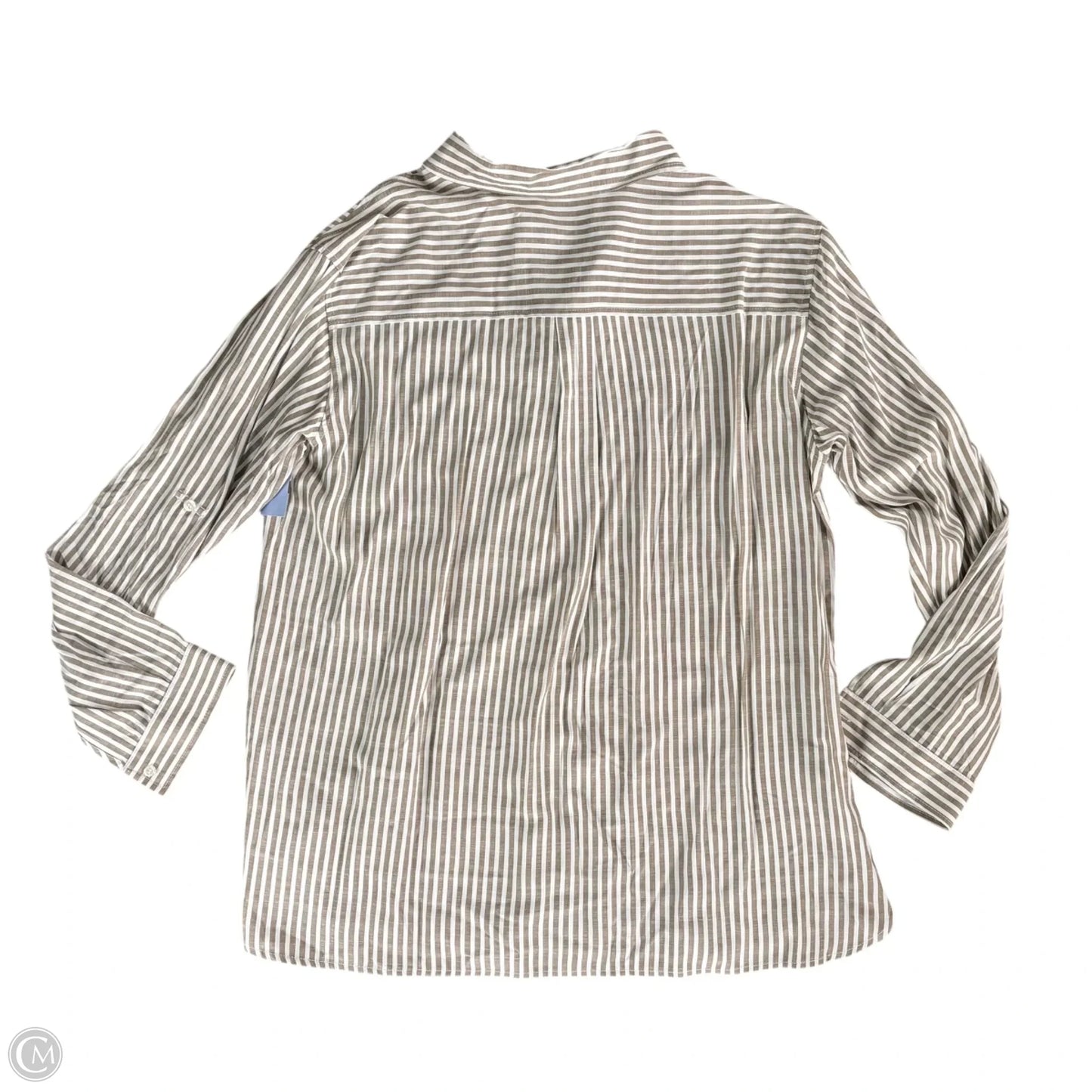 Top Long Sleeve By Max Studio In Striped Pattern, Size: Xl
