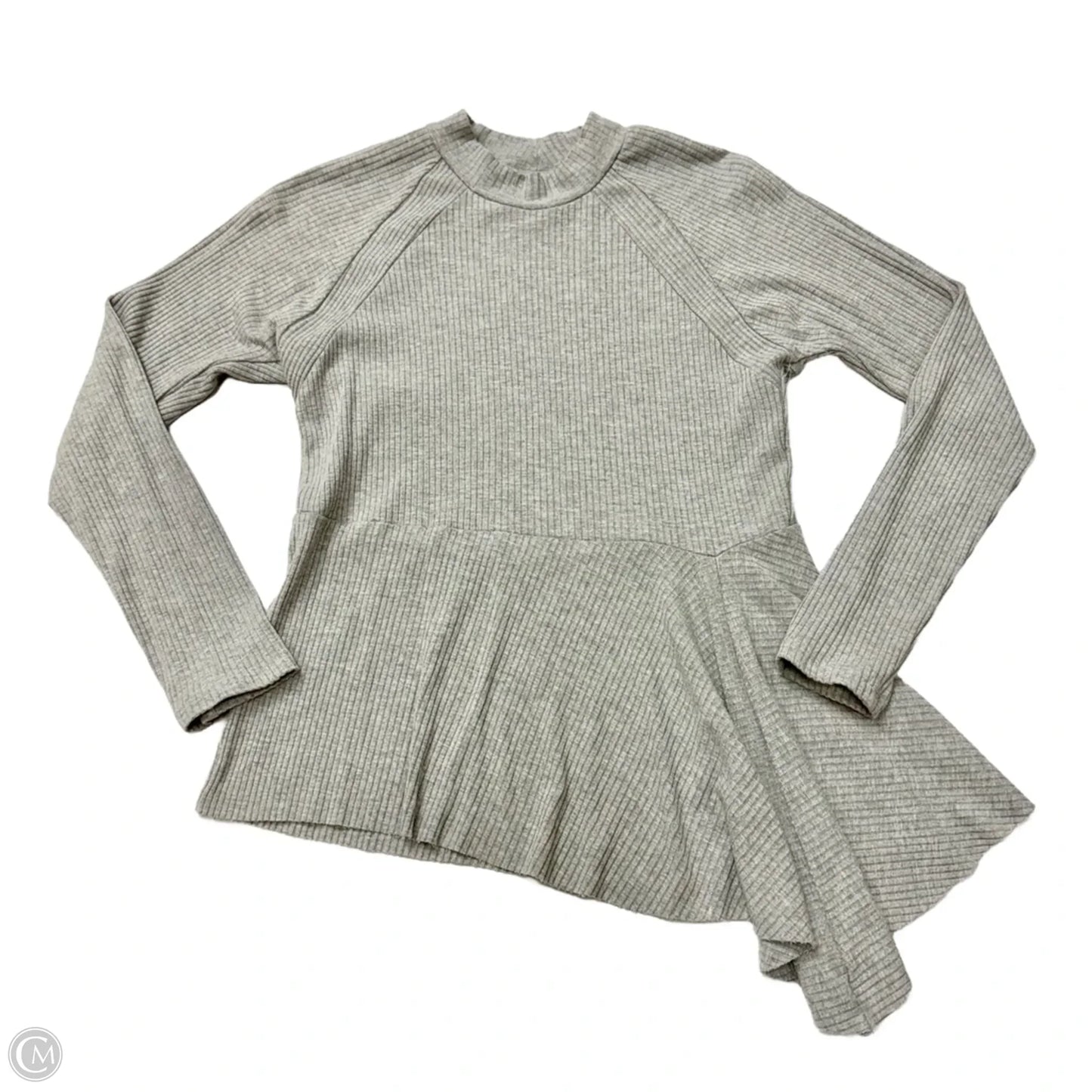 Top Long Sleeve By Maeve In Grey, Size: Xsp