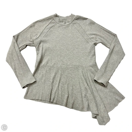 Top Long Sleeve By Maeve In Grey, Size: Xsp