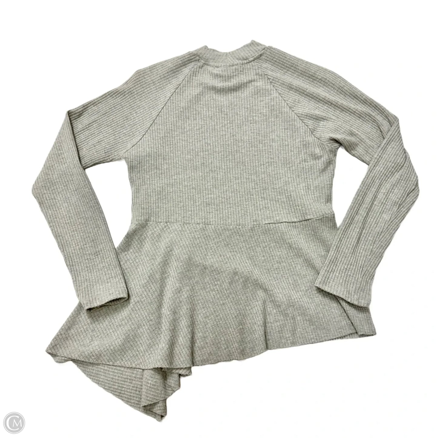 Top Long Sleeve By Maeve In Grey, Size: Xsp