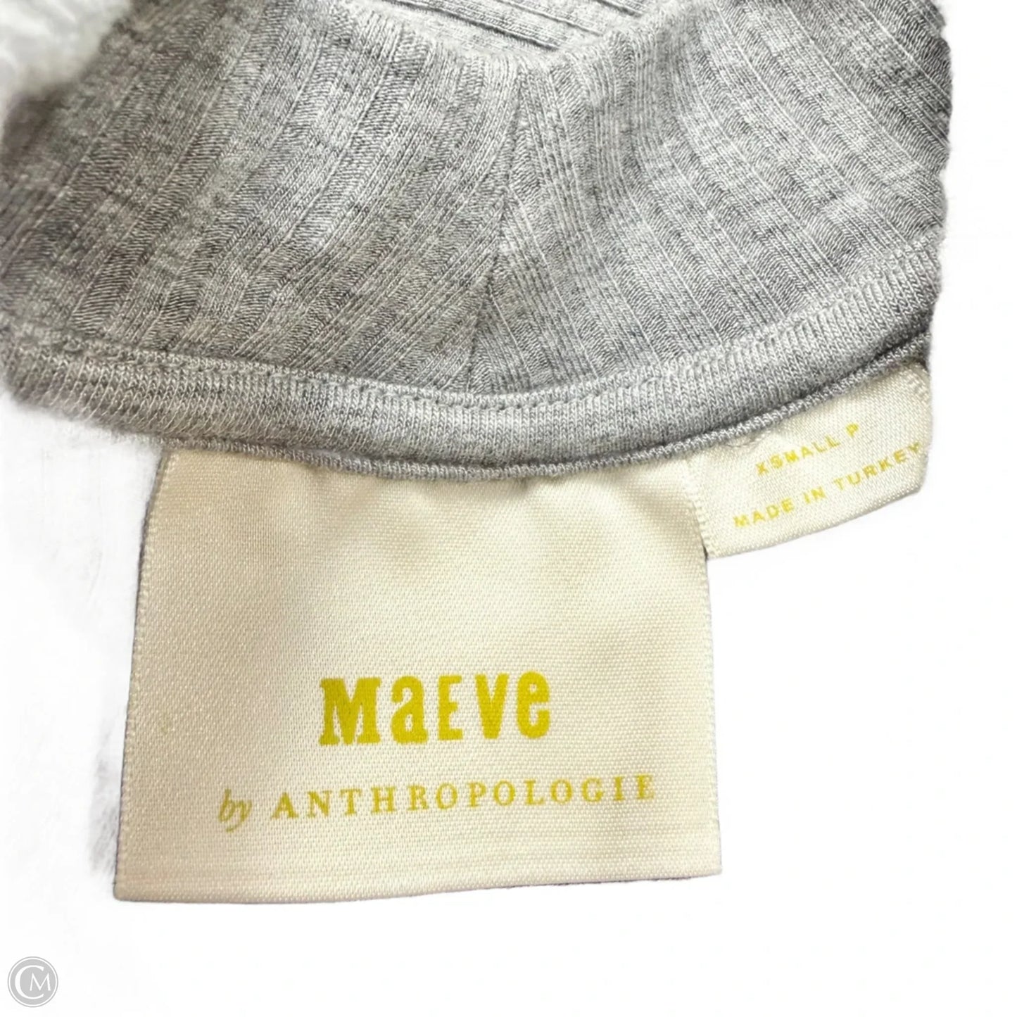 Top Long Sleeve By Maeve In Grey, Size: Xsp