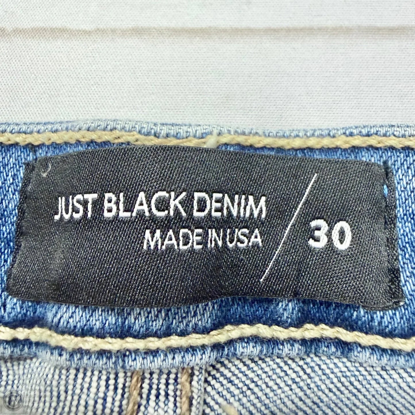 Jeans Straight By Just Black In Blue Denim, Size: 10