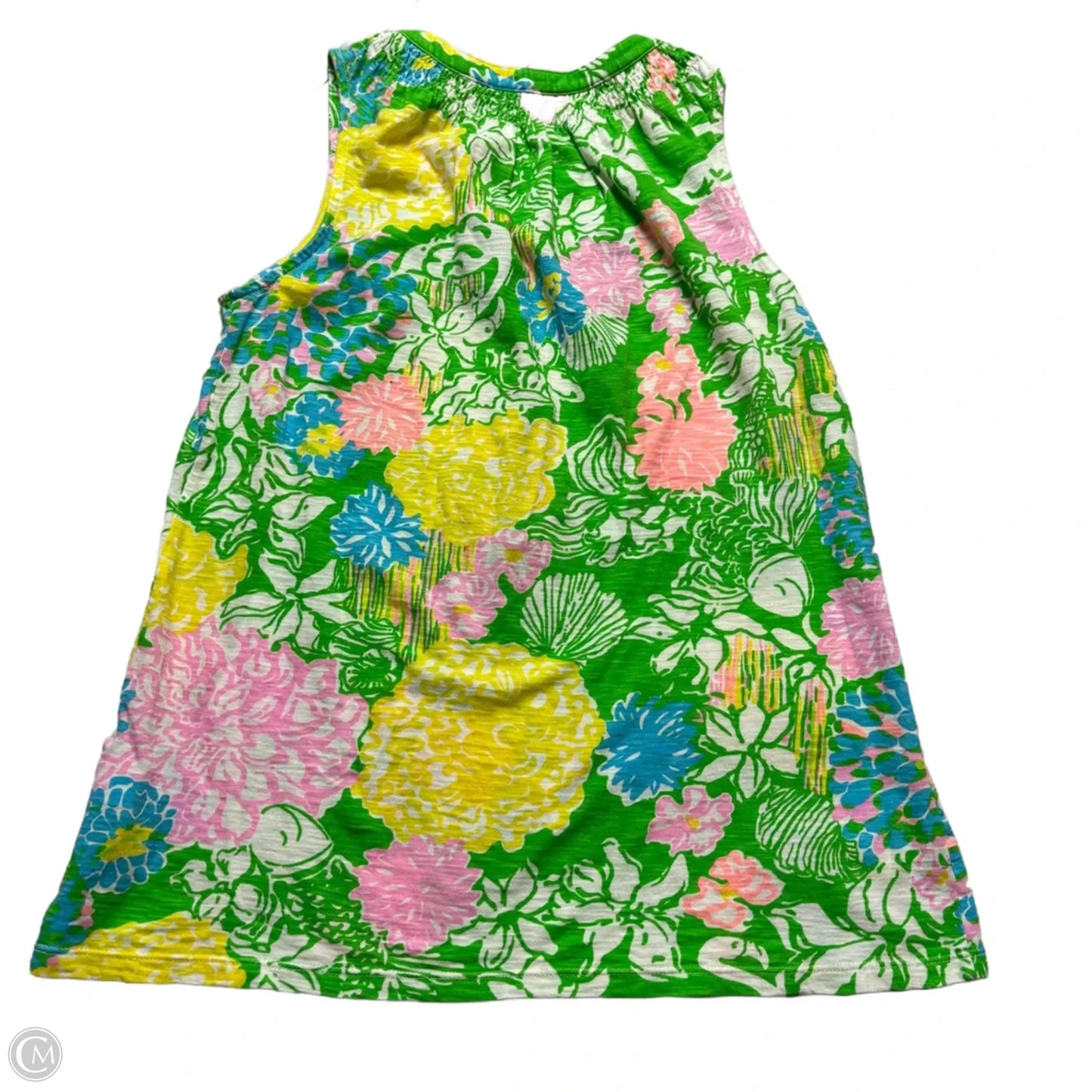 Top Sleeveless Designer By Lilly Pulitzer In Floral Print, Size: S