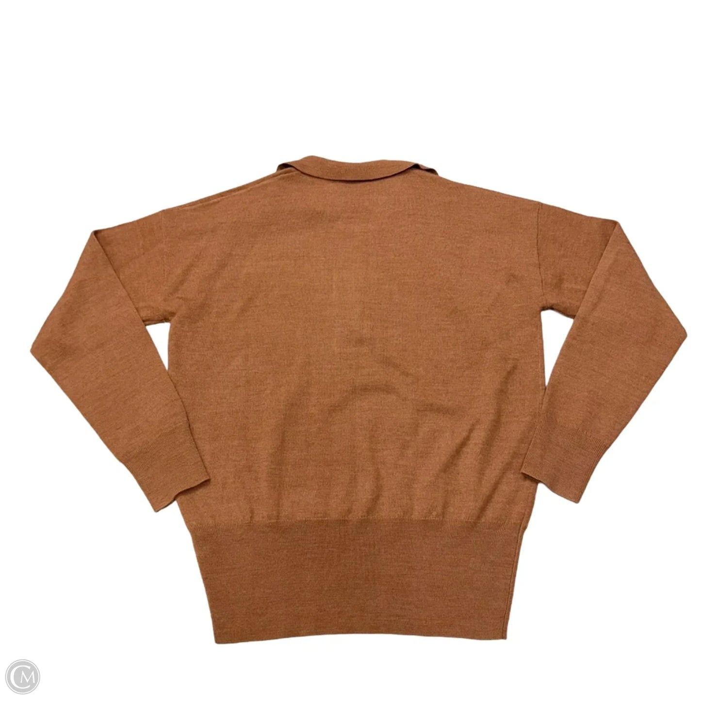 Top Long Sleeve By Madewell In Brown, Size: S