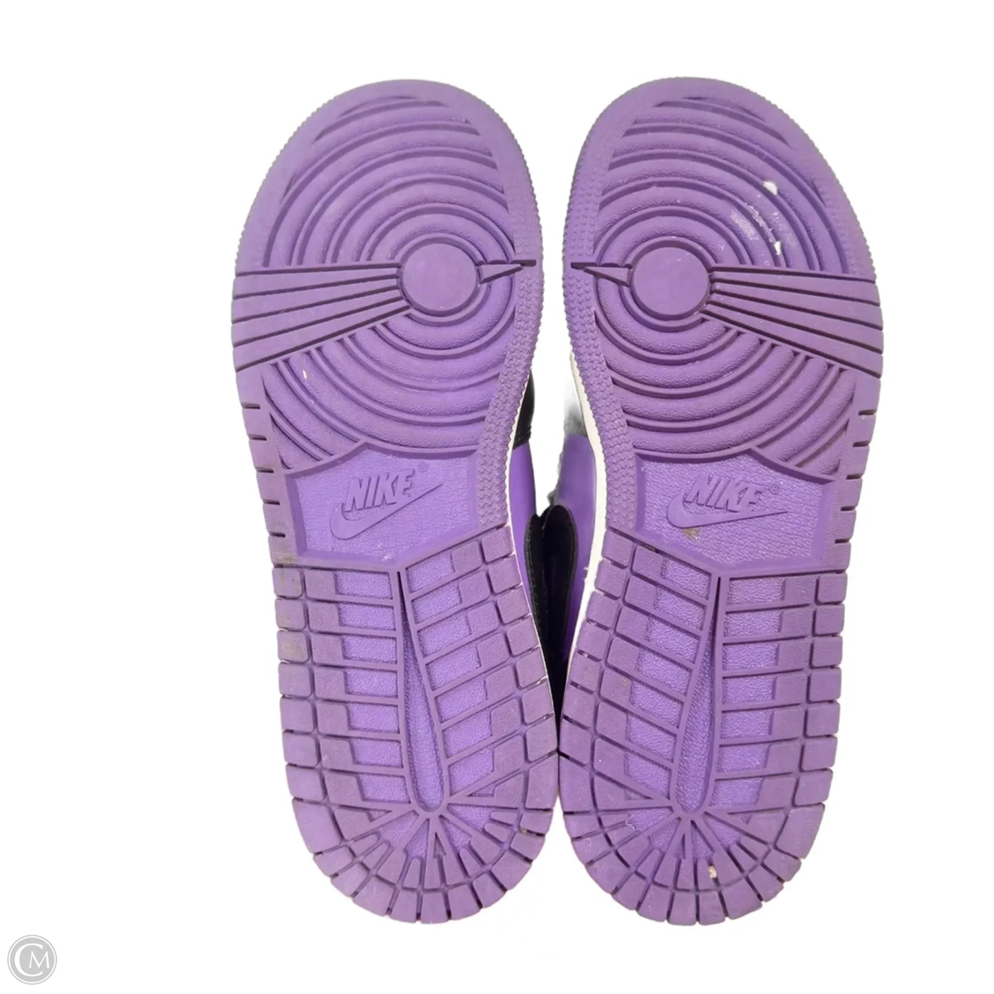 Shoes Luxury Designer By Jordan In Black & Purple, Size: 6.5