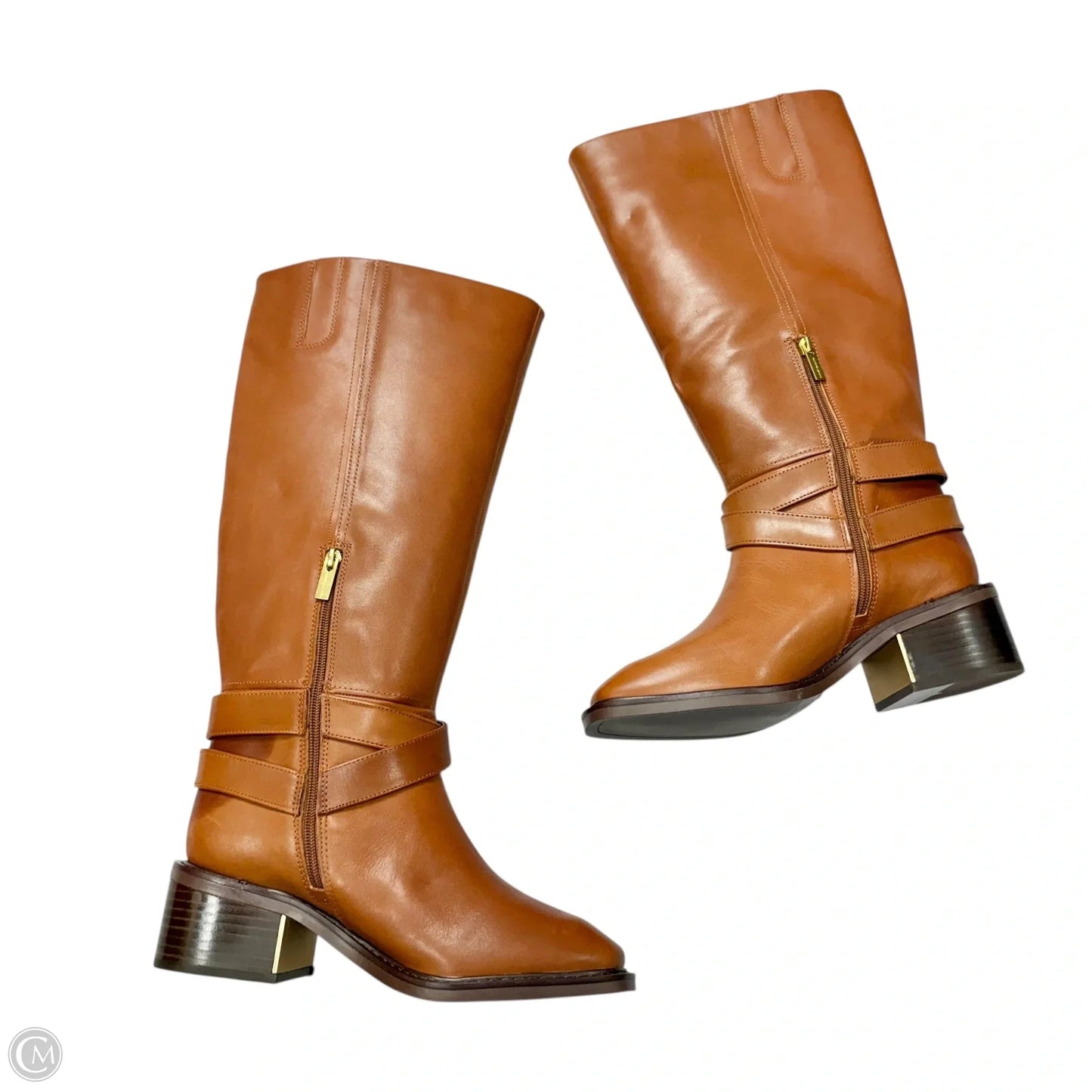 Boots Leather By Vince Camuto In Brown, Size: 9