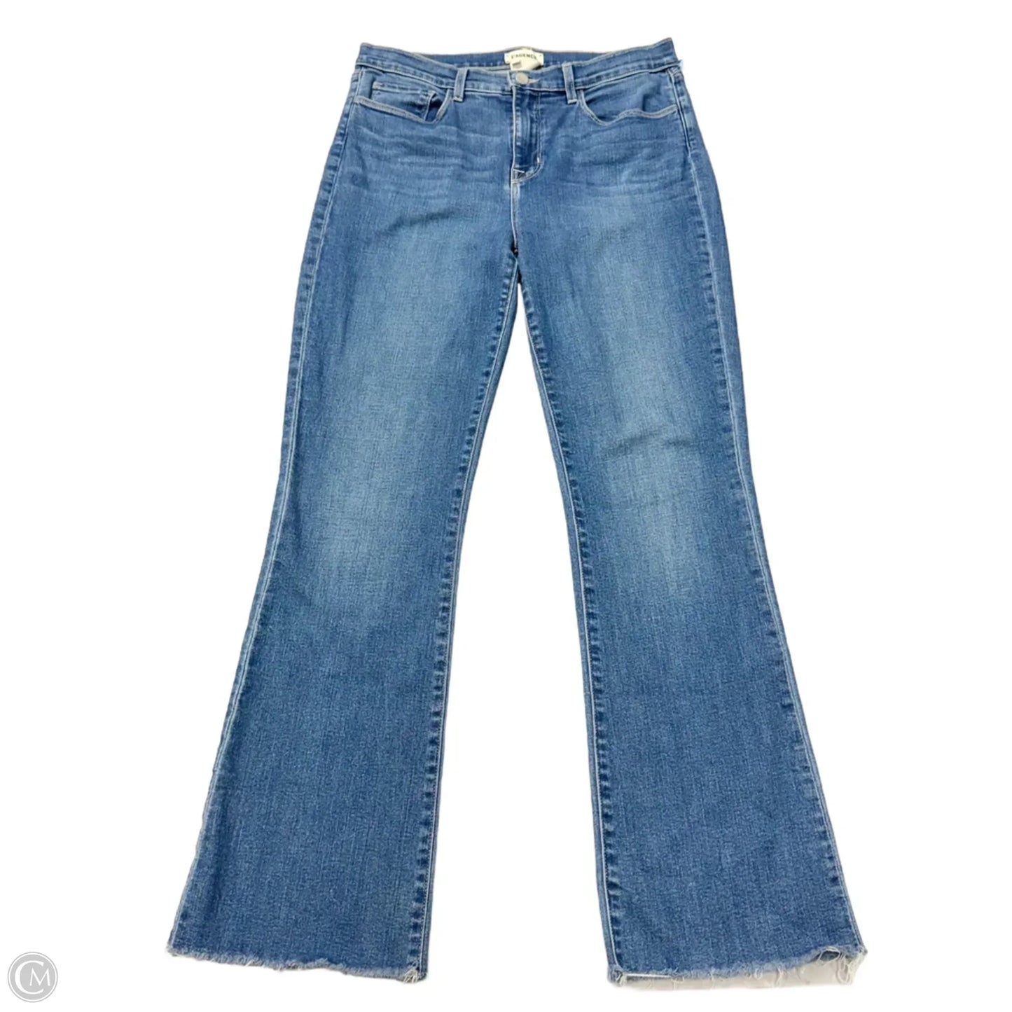 Jeans Boot Cut By L Agence In Blue Denim, Size: 10