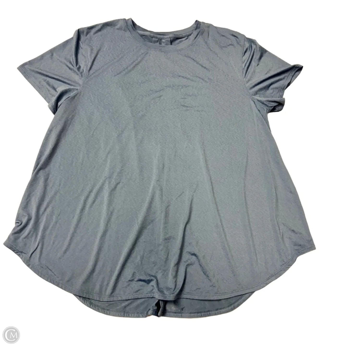 Athletic Top Short Sleeve By Lululemon In Blue, Size: L