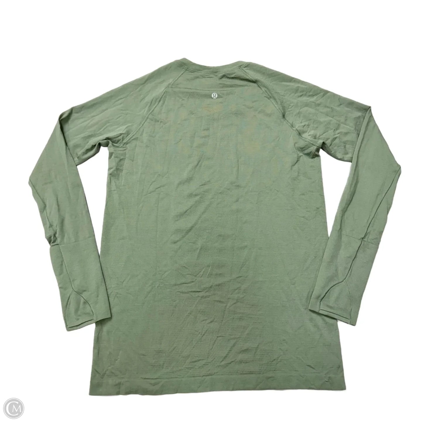 Athletic Top Long Sleeve Crewneck By Lululemon In Green, Size: L