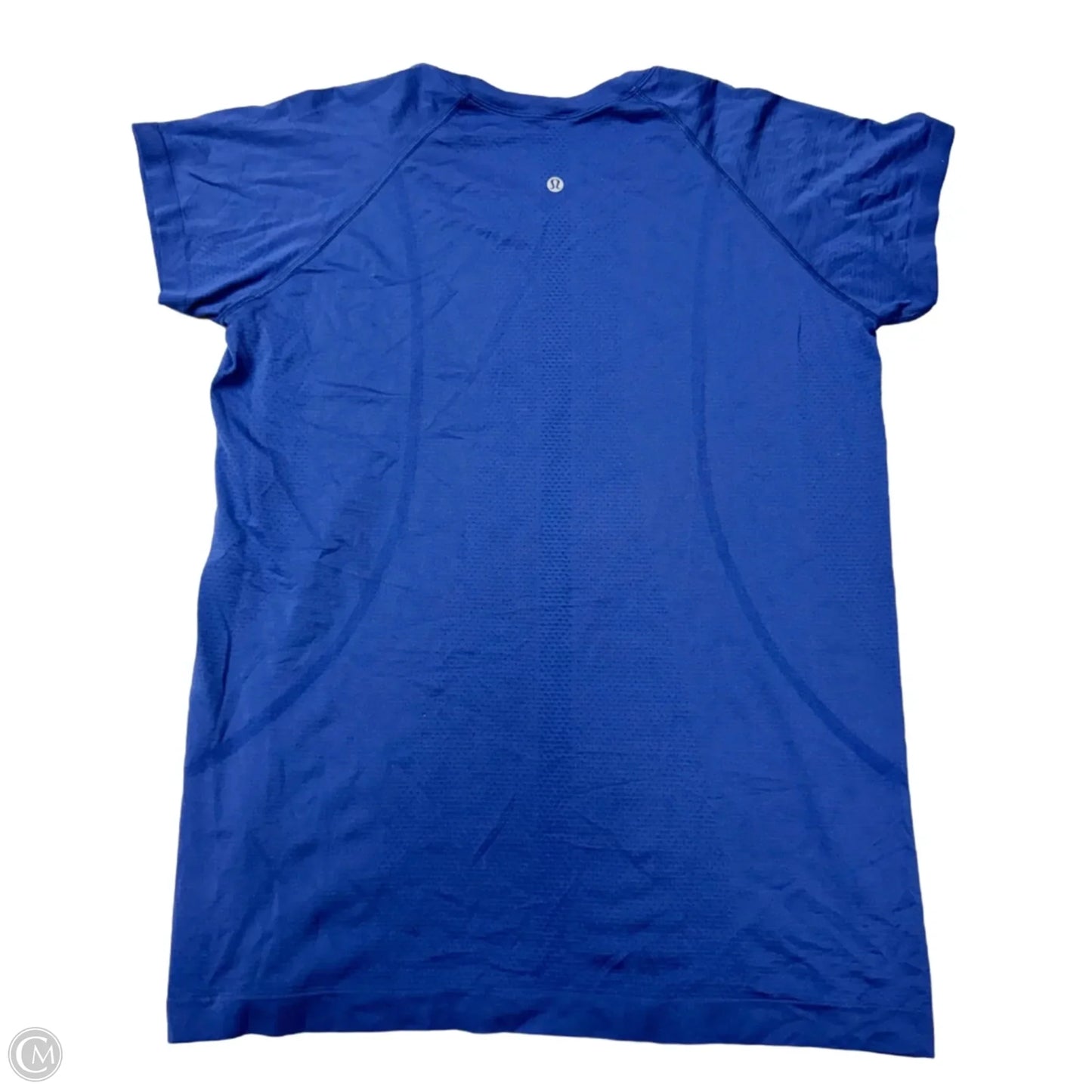 Athletic Top Short Sleeve By Lululemon In Blue, Size: L