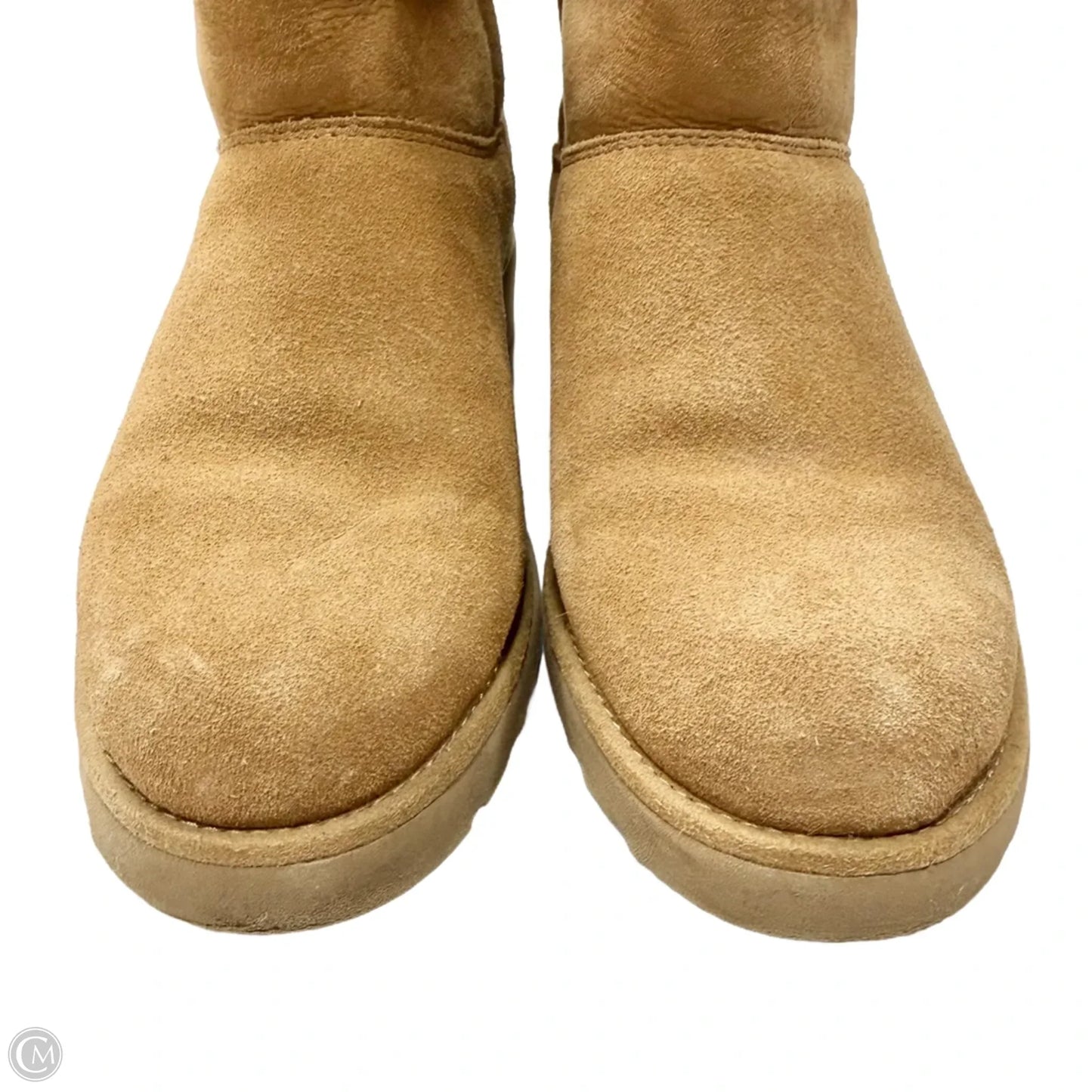 Boots Designer By Ugg In Brown, Size: 5