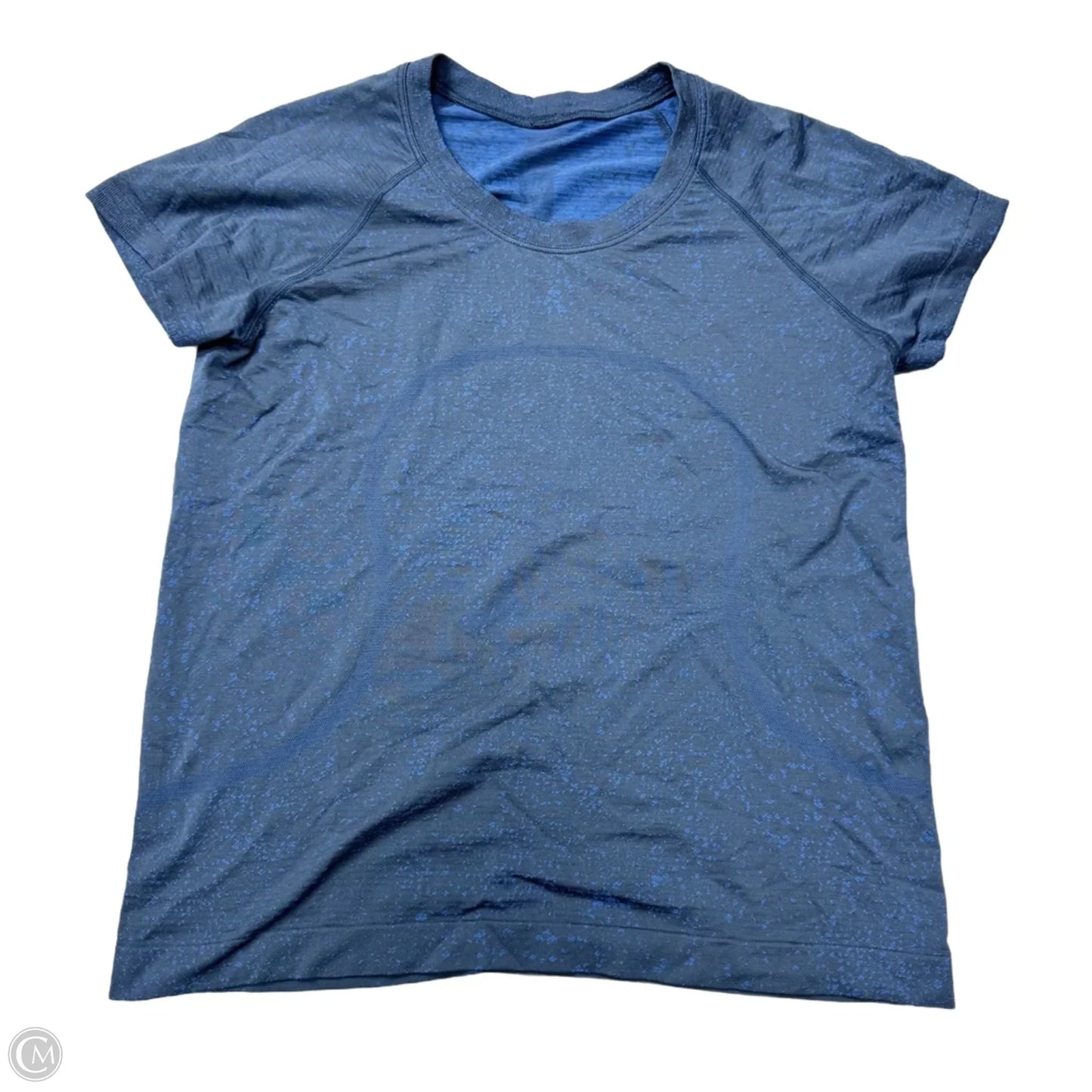 Athletic Top Short Sleeve By Lululemon In Blue, Size: M