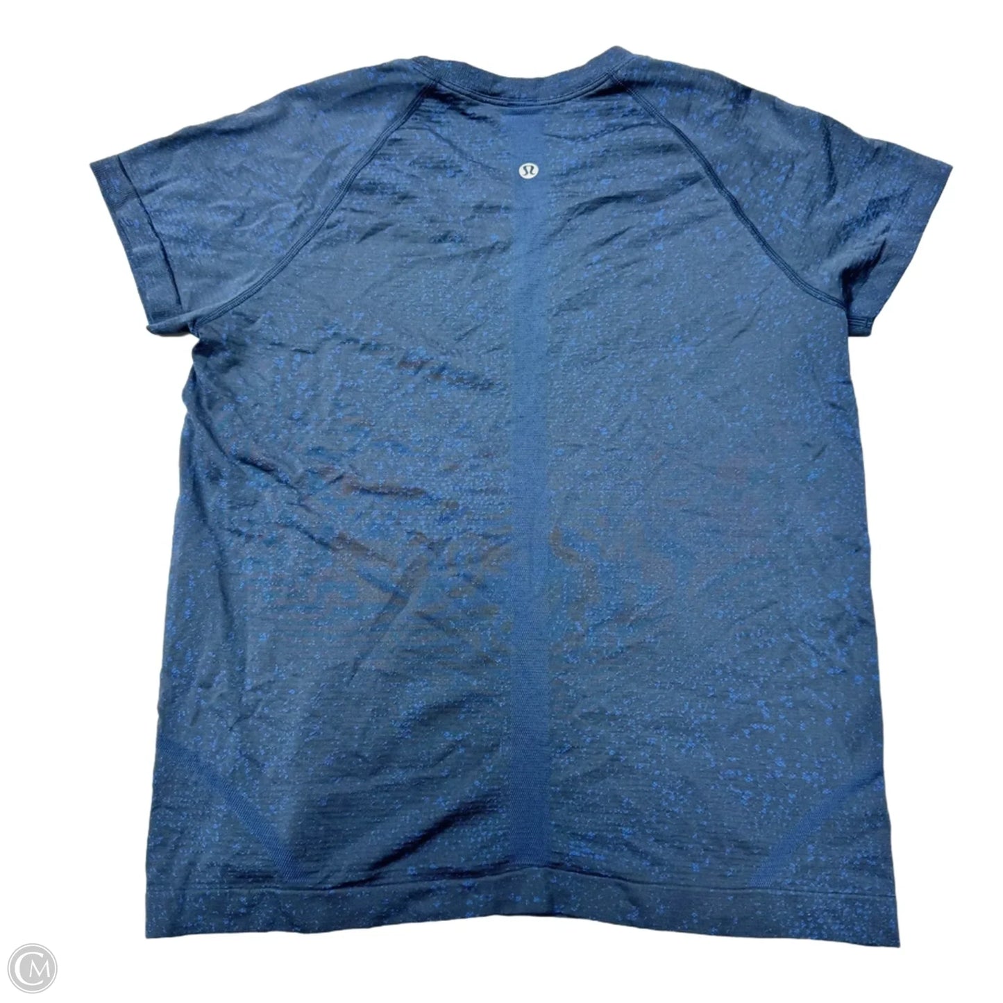 Athletic Top Short Sleeve By Lululemon In Blue, Size: M