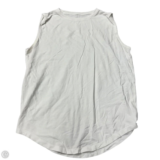 Athletic Tank Top By Lululemon In White, Size: M