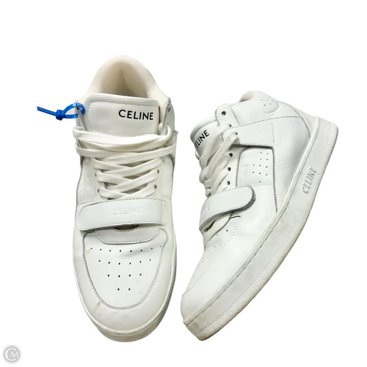 Shoes Luxury Designer By Celine In White, Size: 9.5
