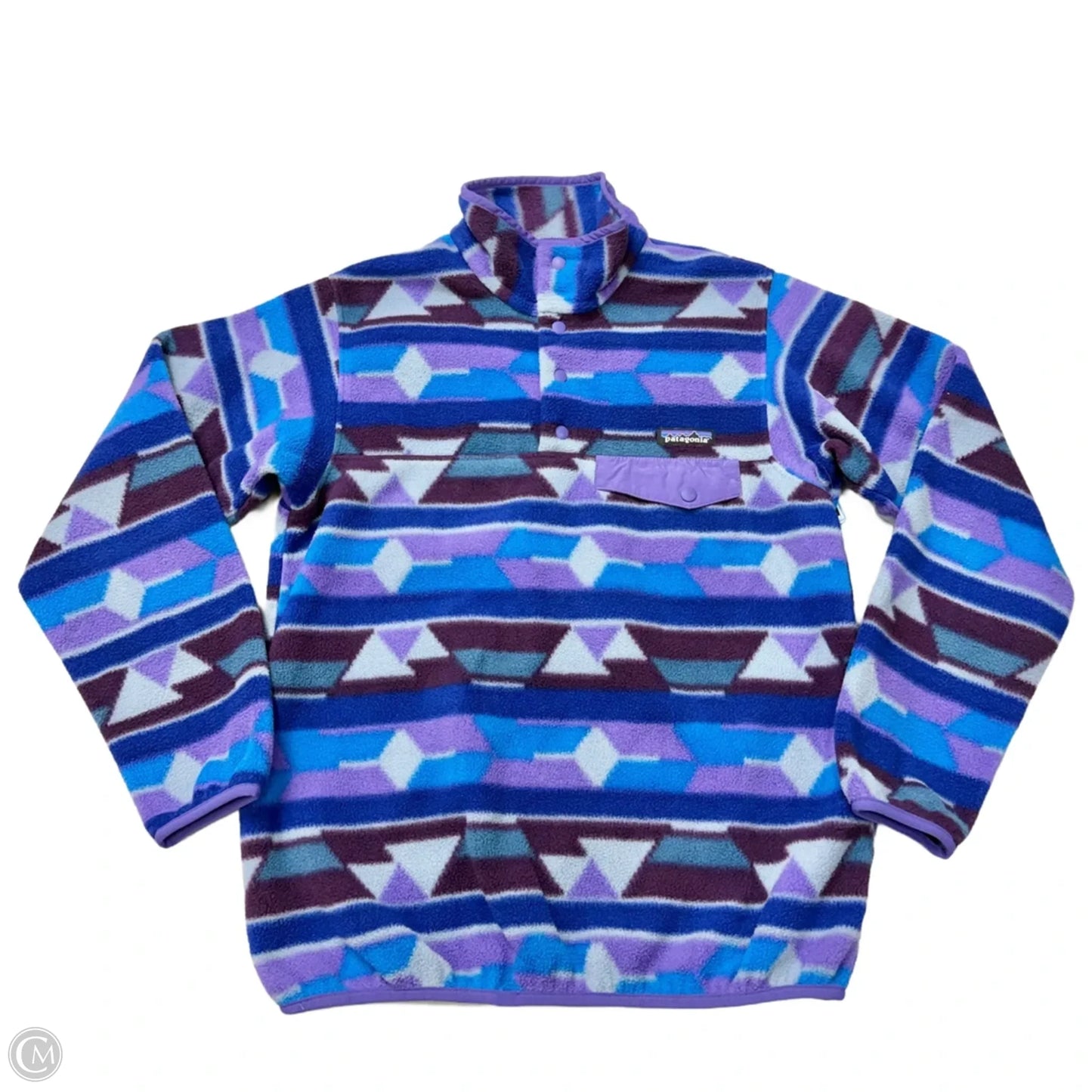 Athletic Fleece By Patagonia In Blue & Purple, Size: S