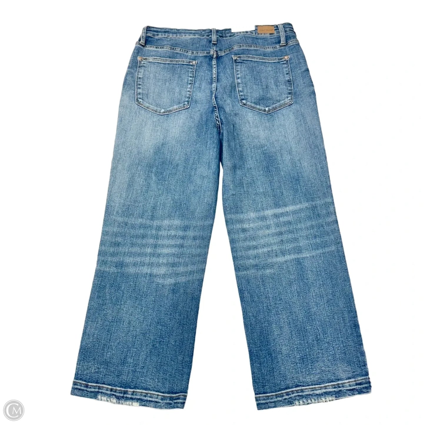 Jeans Wide Leg By Judy Blue In Blue Denim, Size: 14