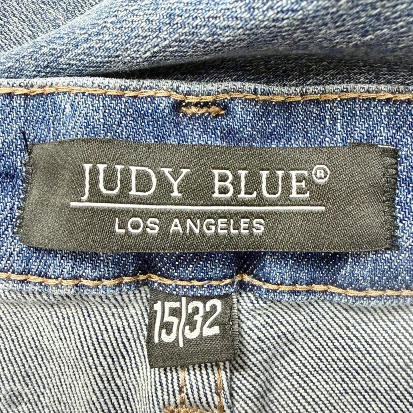 Jeans Wide Leg By Judy Blue In Blue Denim, Size: 14