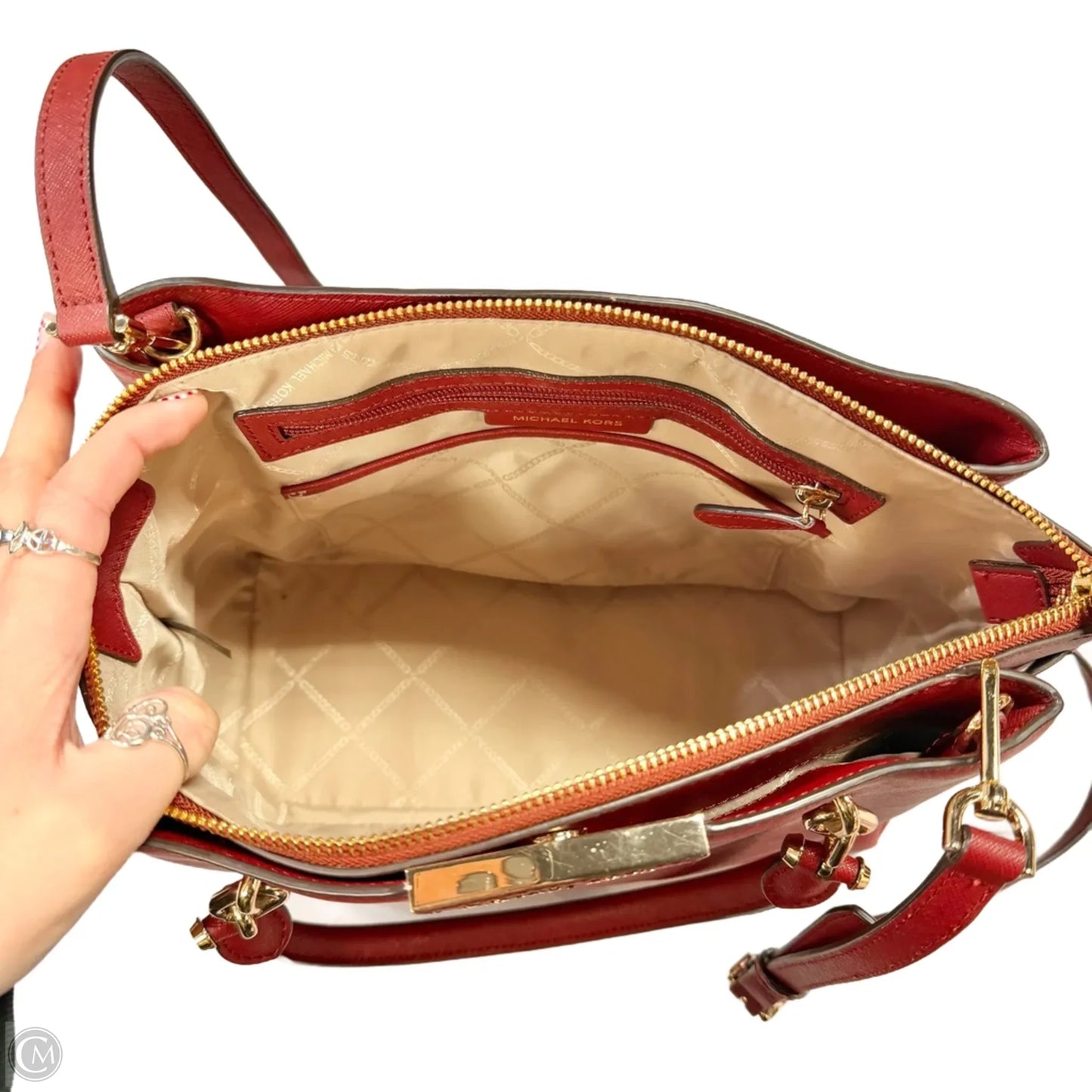 Handbag Designer By Michael Kors, Size: Medium