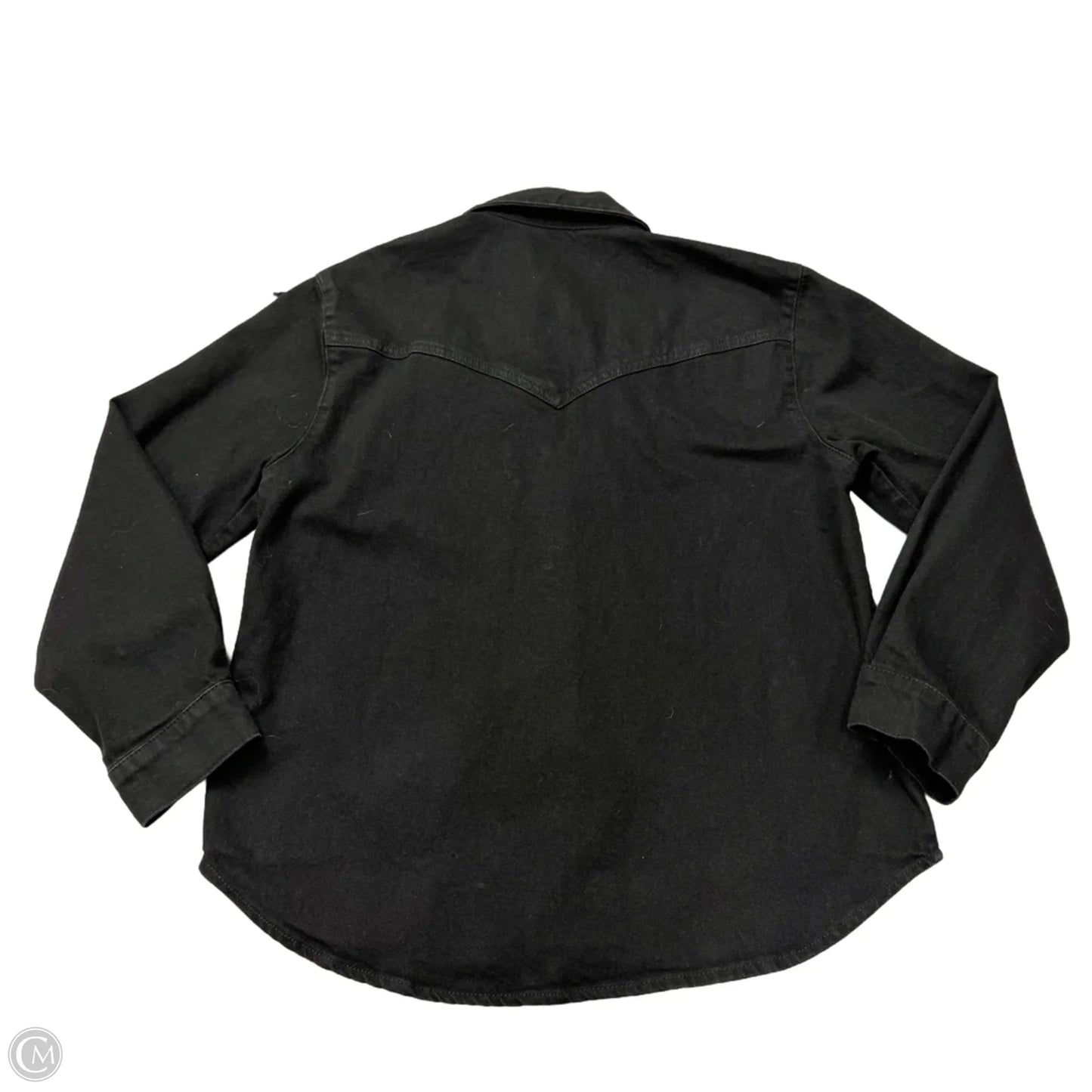 Jacket Denim By Zara In Black Denim, Size: Xs