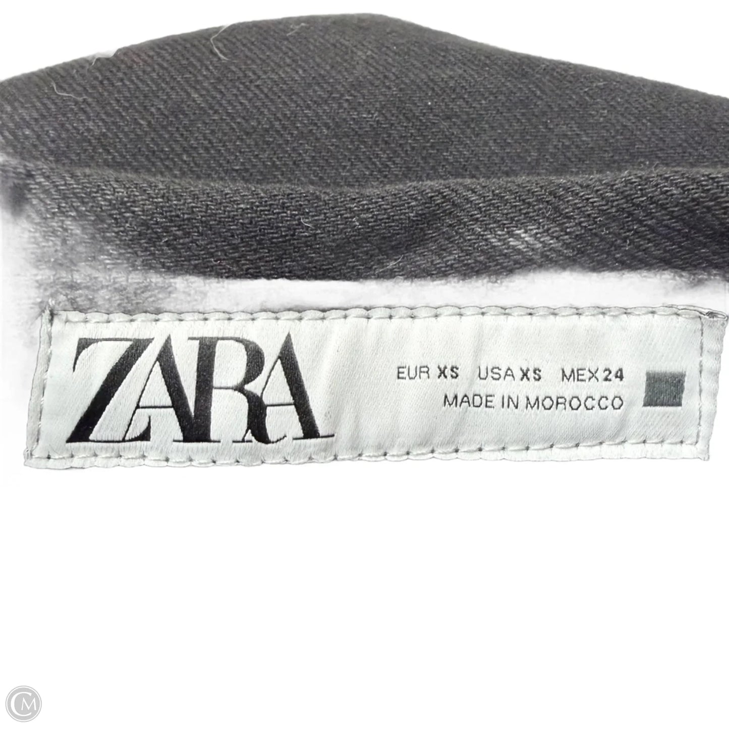 Jacket Denim By Zara In Black Denim, Size: Xs
