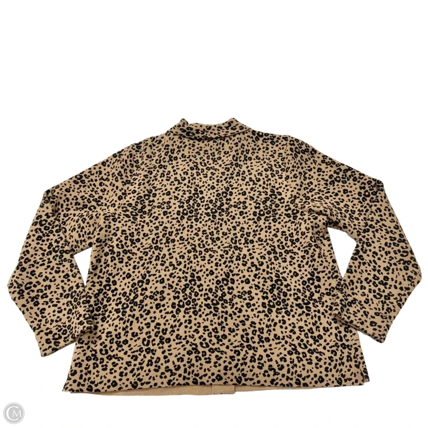 Sweater Cardigan By J. Jill In Animal Print, Size: Lp