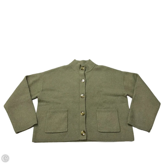 Sweater Cardigan By Loft In Green, Size: L