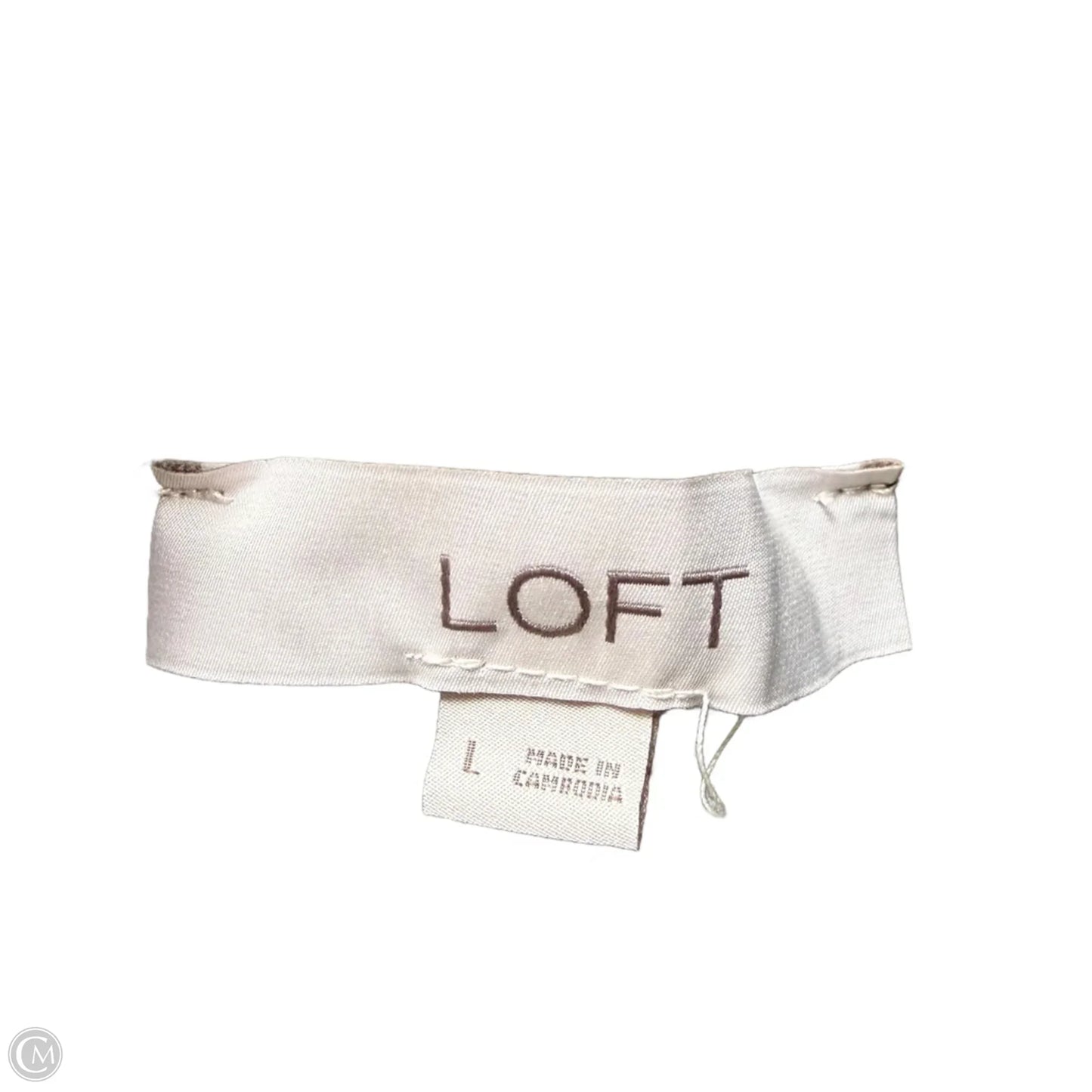 Sweater Cardigan By Loft In Green, Size: L