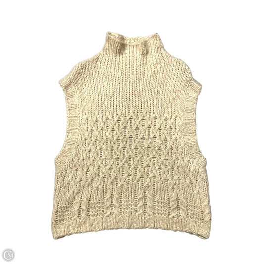 Sweater Short Sleeve By Free People In Tan, Size: M