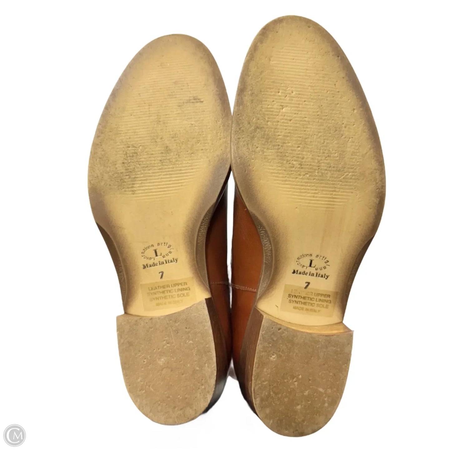 Boots Leather By Coach And Four In Brown, Size: 7