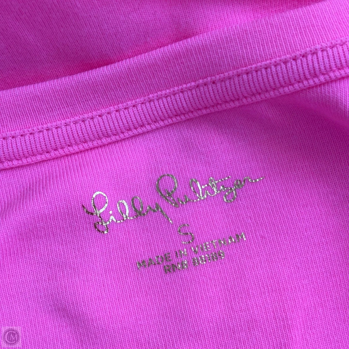 Top Short Sleeve Designer By Lilly Pulitzer In Pink, Size: S