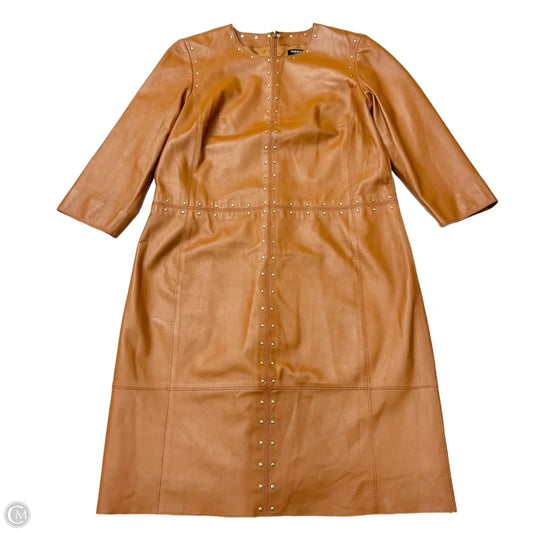 Dress Casual Midi By Worth Ny In Brown, Size: M