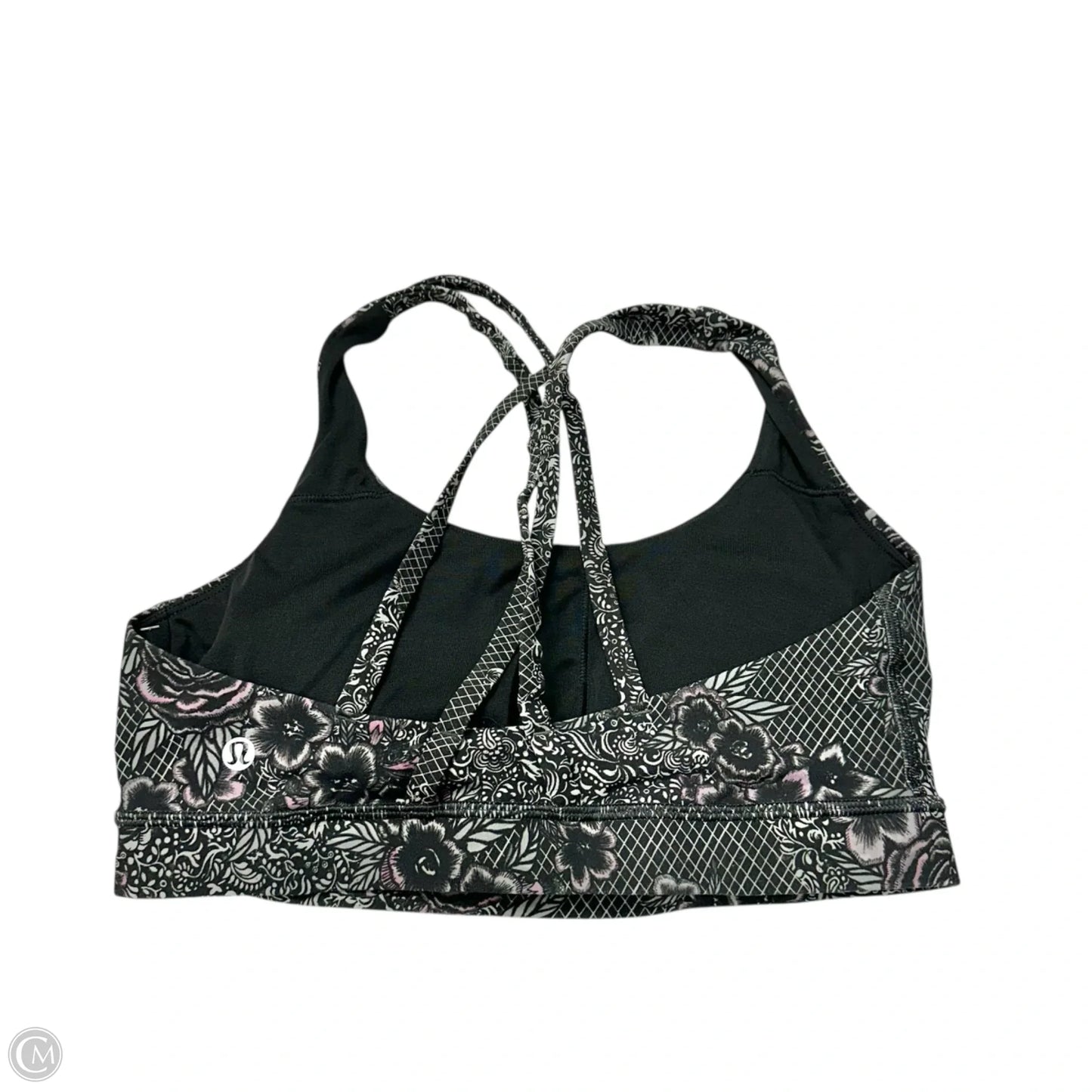 Athletic Bra By Lululemon In Floral Print, Size: M