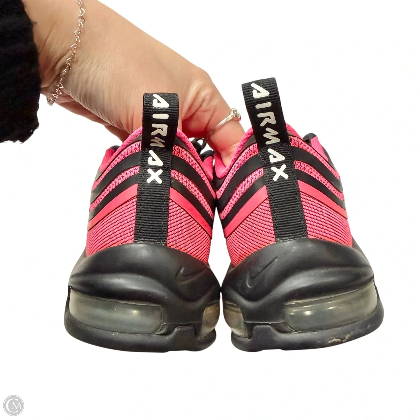 Shoes Sneakers By Nike In Black & Pink, Size: 7