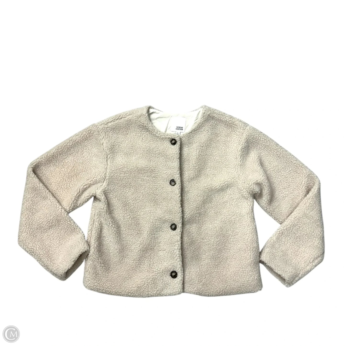 Jacket Faux Fur & Sherpa By Sunday Edition In Tan, Size: L