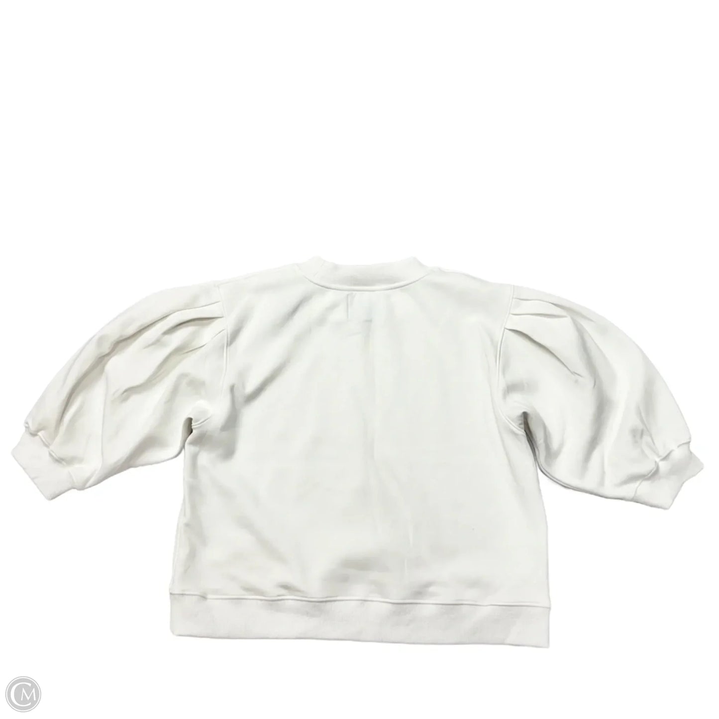 Athletic Sweatshirt Crewneck By Addison Bay In White, Size: L