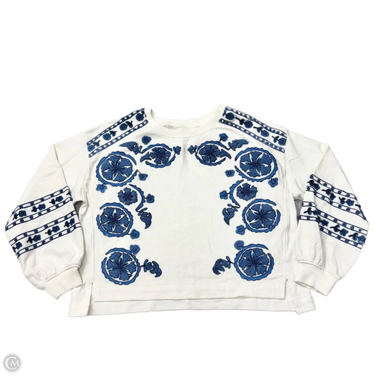 Top Long Sleeve By Anthropologie In Floral Print, Size: S