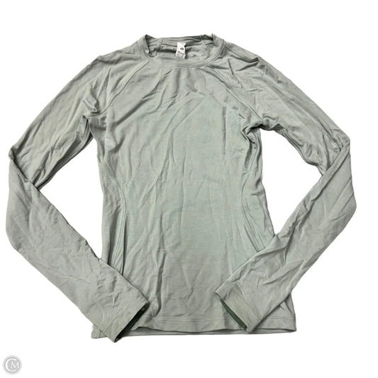 Athletic Top Long Sleeve Crewneck By Lululemon In Green, Size: S