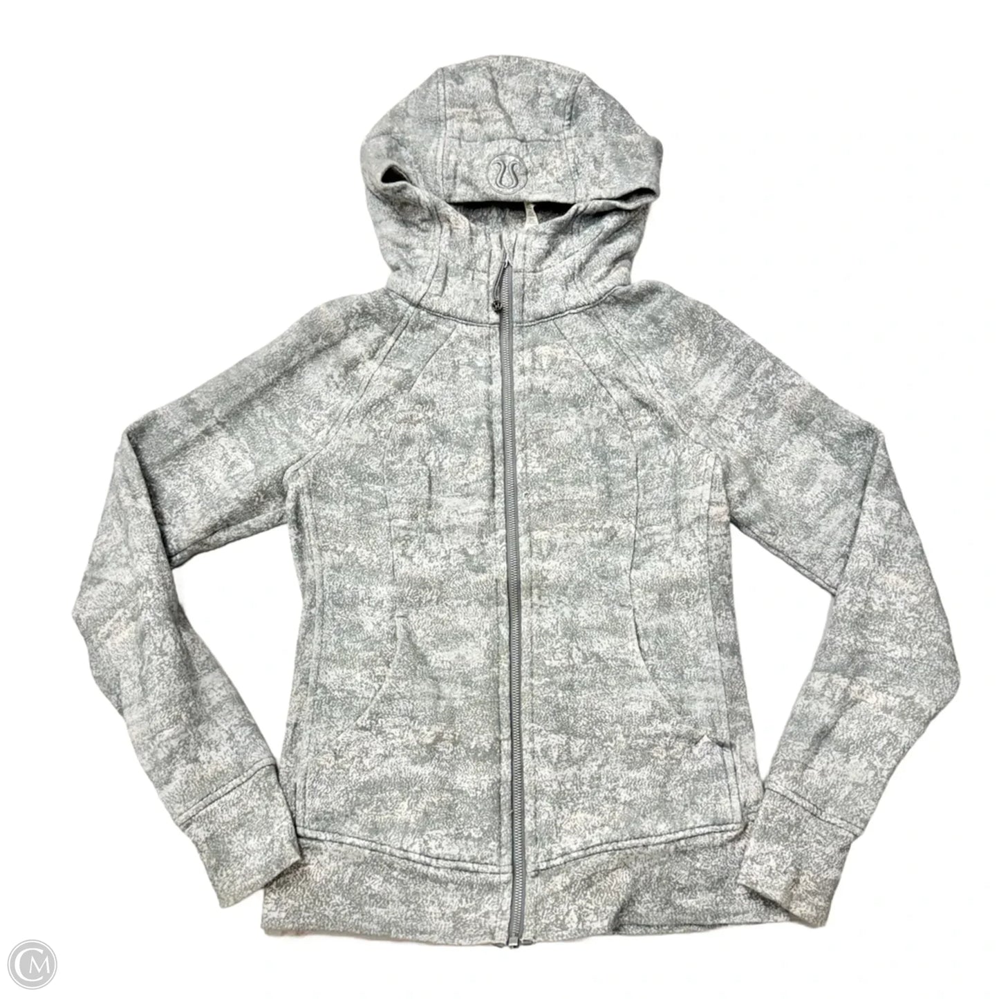 Athletic Jacket By Lululemon In Grey, Size: S