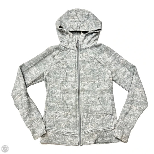 Athletic Jacket By Lululemon In Grey, Size: S