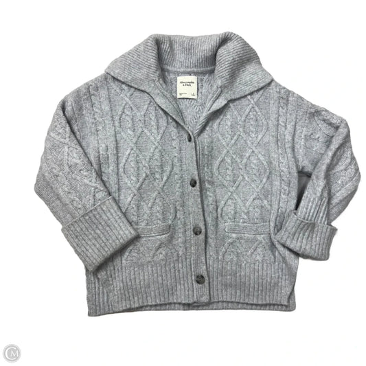 Sweater Cardigan By Abercrombie And Fitch In Grey, Size: S