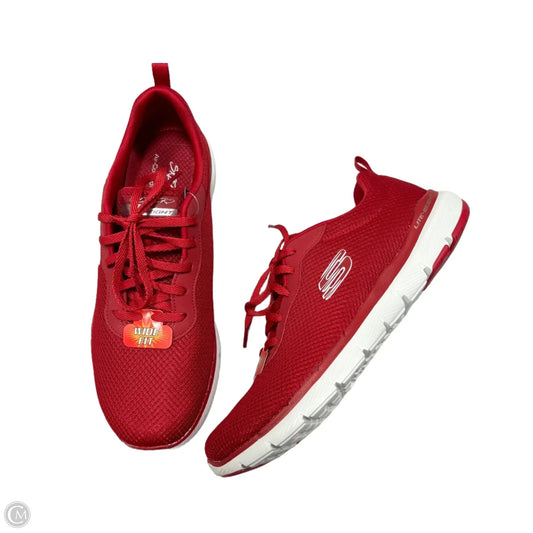 Shoes Athletic By Skechers In Red, Size: 10