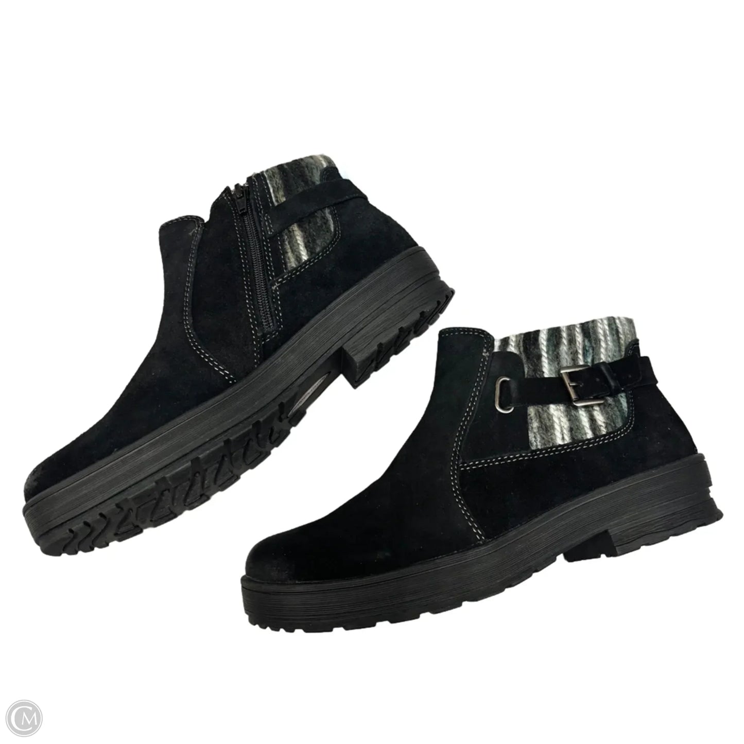 Boots Ankle Flats By Earth Origins In Black, Size: 10