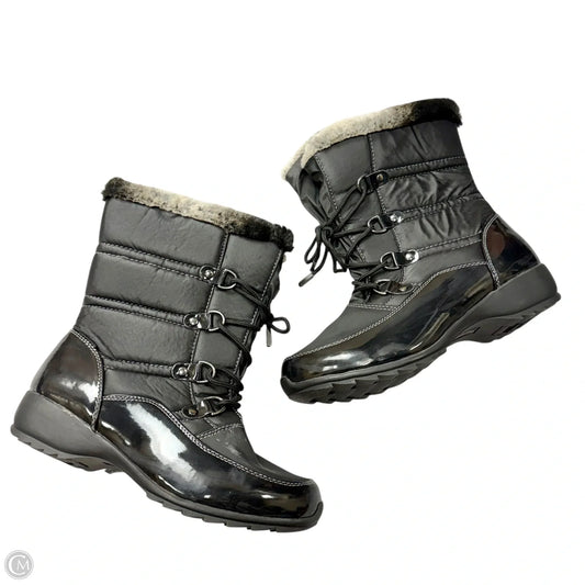 Boots Snow By Weatherproof In Black, Size: 10w