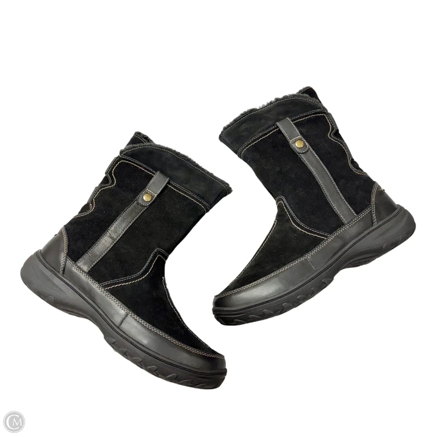 Boots Snow By Clarks In Black, Size: 10