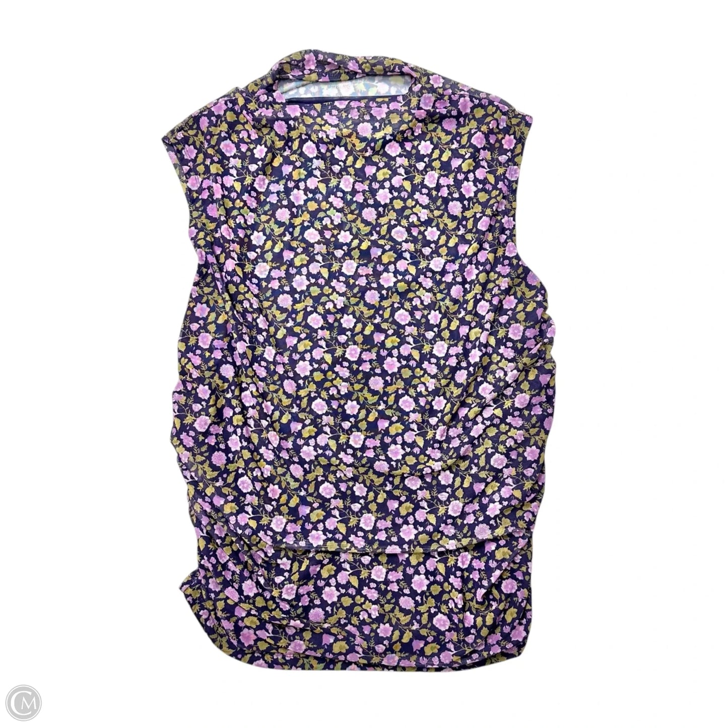 Top Sleeveless By Anthropologie In Floral Print, Size: 2x